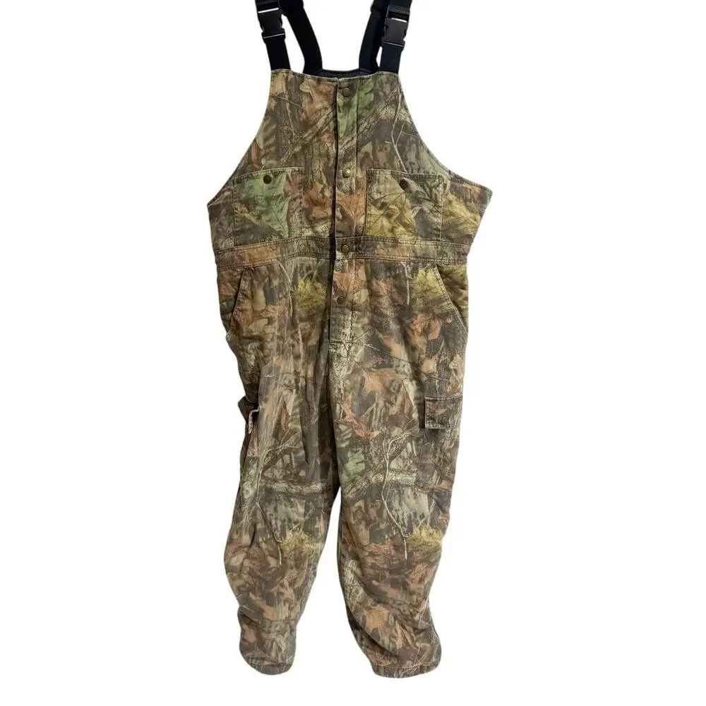 Cabelas Hunting Overalls Bib Distressed Size XL Reg